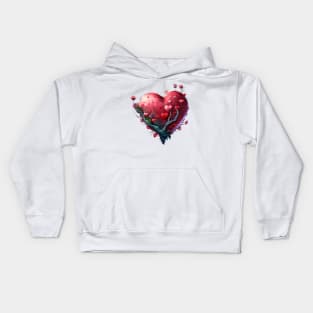 beautiful heart for a loved one for valentine's day Kids Hoodie